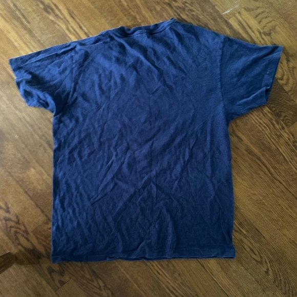 Vintage 1970s Anti War T Shirt “Join the Army Travel To Exotic Distant Lands” LG - Picture 8 of 9